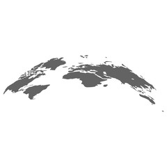Naklejka premium World map earth infographic. Earth planet vector
