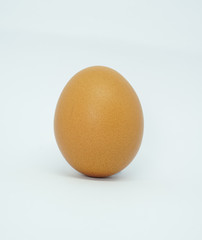 organic eggs isolated on white background