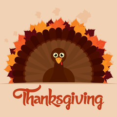 Thanksgiving poster with text