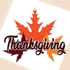 Thanksgiving poster with text
