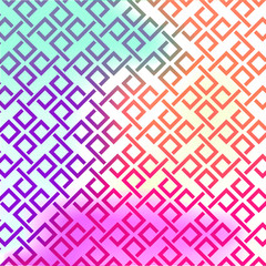 repetición geométrica de cuadrados en un degradado de moda para crear un patrón