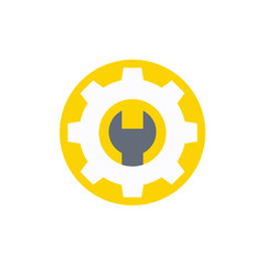 Setting Tools vector Illustration. flat icon style.