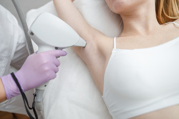 laser epilation and sugaring in beauty salon