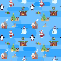 bright illustration wrapping paper new year