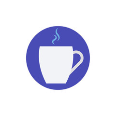 Tea Cup  vector Illustration. flat icon style.