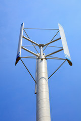 Vertical axis wind turbine in Inner Mongolia, China