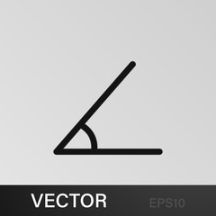 sharp corner icon. Elements of Geometric figure icon for concept and web apps. Illustration icon for website design and development, app development