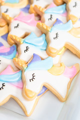 Obraz na płótnie Canvas Unicorn sugar cookies