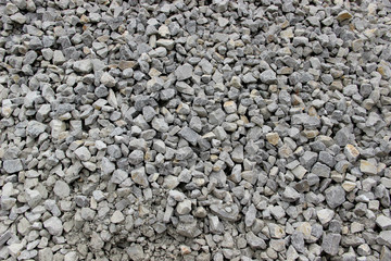 Texture of crushed stone