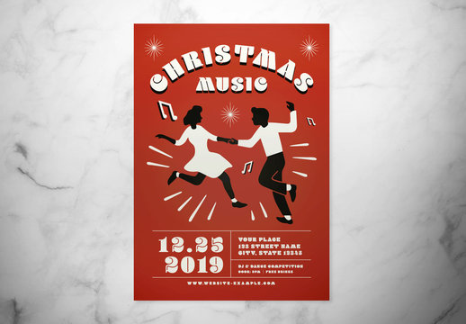 Christmas Music Event Flyer Layout
