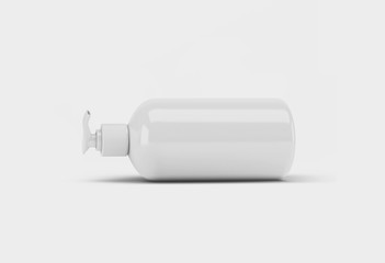 Cosmetic Bottle Can Sprayer Container. Dispenser for cream, soups, foams and other cosmetics.3D rendering