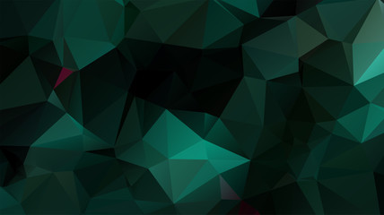 Light Green vector abstract mosaic background. Colorful illustration in Origami style with gradient. Template for a cell phone background