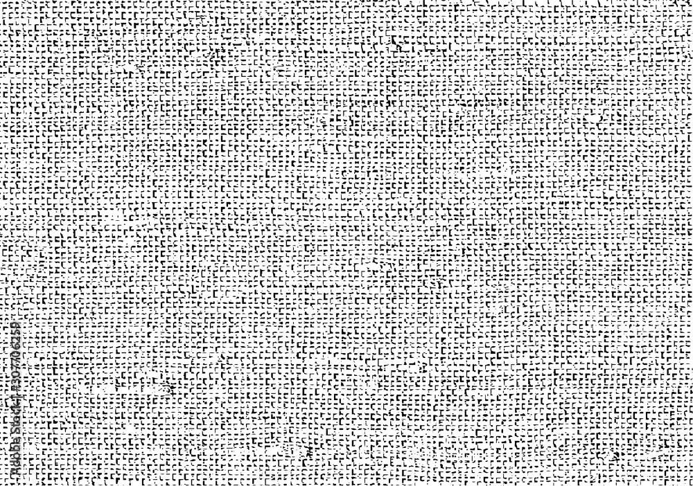 Poster vector fabric texture. distressed texture of weaving fabric. grunge background. abstract halftone ve