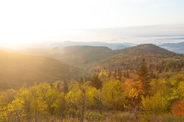 Sunset in the Mountains