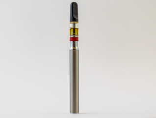 Cannabis oil vape pen. Alternative method of smoking the THC and CBD extracted from marijuana plants, bought from a Medical Marijuana Dispensary.