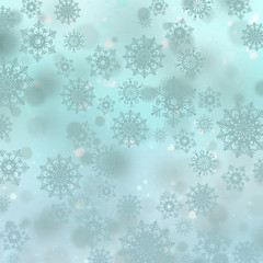 Naklejka premium Christmas background with snowflakes