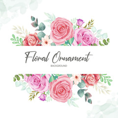 Beautiful floral ornament background