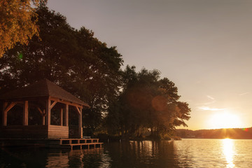 Fototapeta premium The Haussee in the Feldberger Seenlandschaft