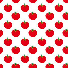 Seamless pattern with tomatoes