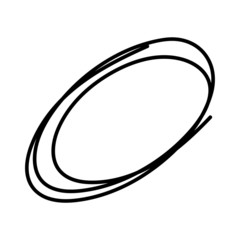 Vector hand drawn sketch design element. curly swish, swirl. Use for concept design