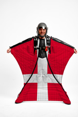 Obraz premium Denmark flag travel.