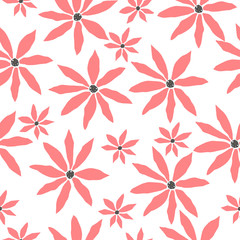  Floral Abstract Seamless Pattern. Modern Digital Design. Modern Fashion Scandinavian Style. Contemporary Colors and Design.