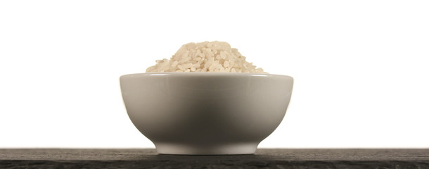 white rice in a bowl