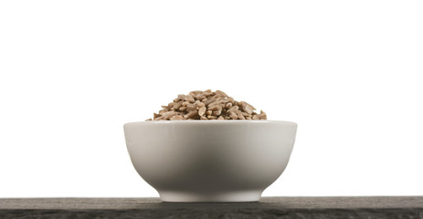 bowl of sunflower seeds