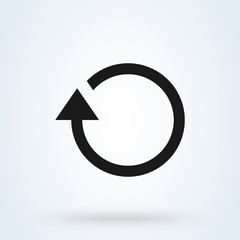 Rotation Arrow Simple vector modern icon design illustration.