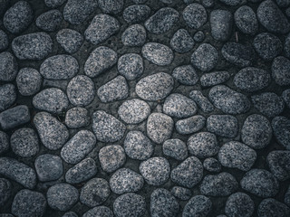 gray background of gray pebbles