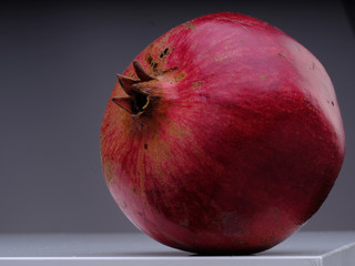Close up organic pomegranate very high definition