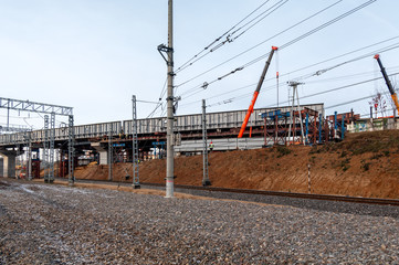 Reconstruction of Reutovo station of Moscow Railway with the construction of the IV main track, overpasses and the II track to Balashikha, Reutov, Moscow region, Russian Federation