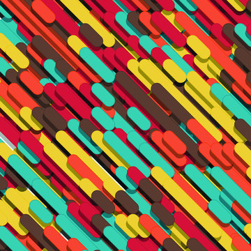 Color Abstract Lines Rain Generative Art background illustration