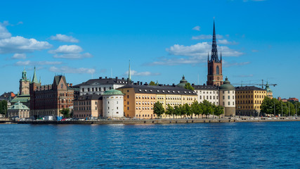 Naklejka premium Panorama of the Old Town Stockholm, Sweden