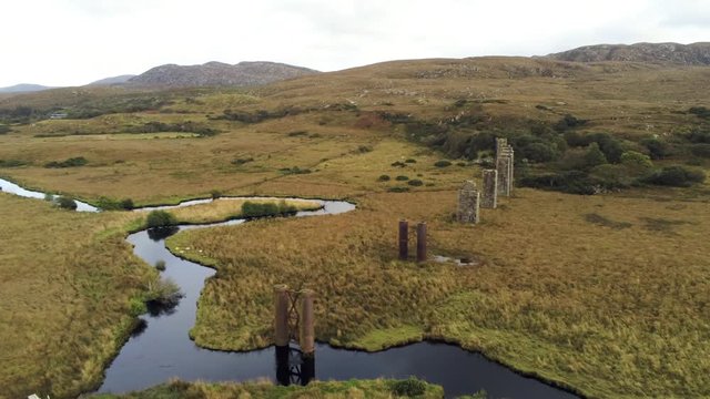 Aerial of Owencarrow Viaduct