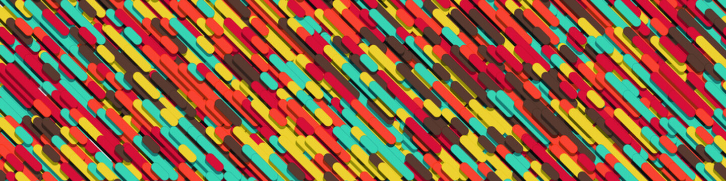 Color Abstract Lines Rain Generative Art background illustration
