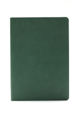 Green diary isolated on white background