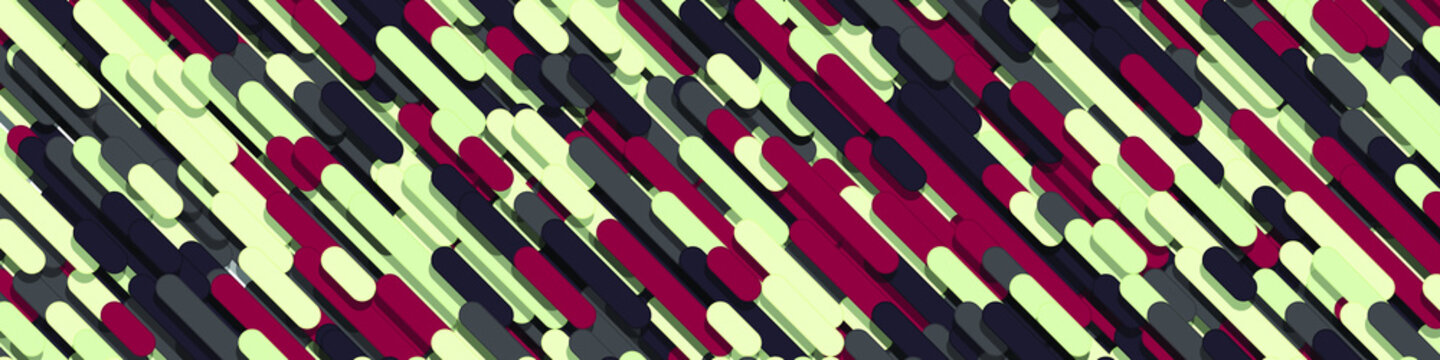 Color Abstract Lines Rain Generative Art background illustration