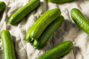 Raw Green Organic Baby Cucumbers
