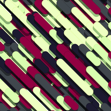 Color Abstract Lines Rain Generative Art background illustration