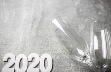 2020 Nowy Rok, 2020 Sylwester, kieliszki