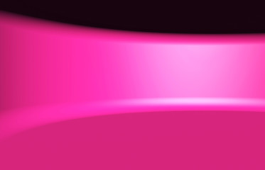 Abstract bright pink round interior 3d