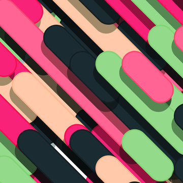 Color Abstract Lines Rain Generative Art background illustration