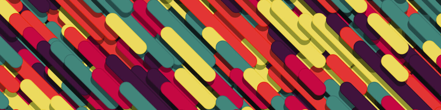 Color Abstract Lines Rain Generative Art background illustration