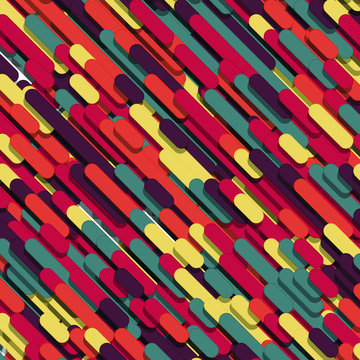 Color Abstract Lines Rain Generative Art background illustration