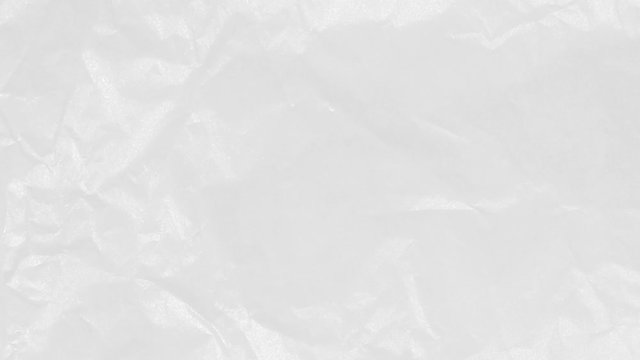 Crumpled white shiny paper sheet texture stop motion wiggle animated background 