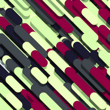 Color Abstract Lines Rain Generative Art background illustration