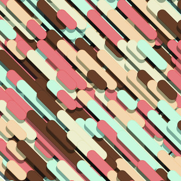 Color Abstract Lines Rain Generative Art background illustration