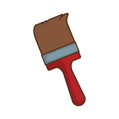 paint brush icon, colorful design