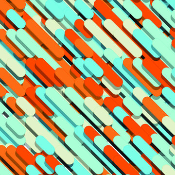 Color Abstract Lines Rain Generative Art background illustration